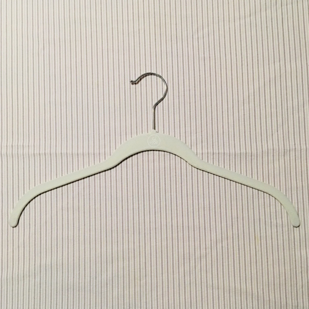 9 Joy Mangano Cream Chrome Huggable Shirt Hangers
